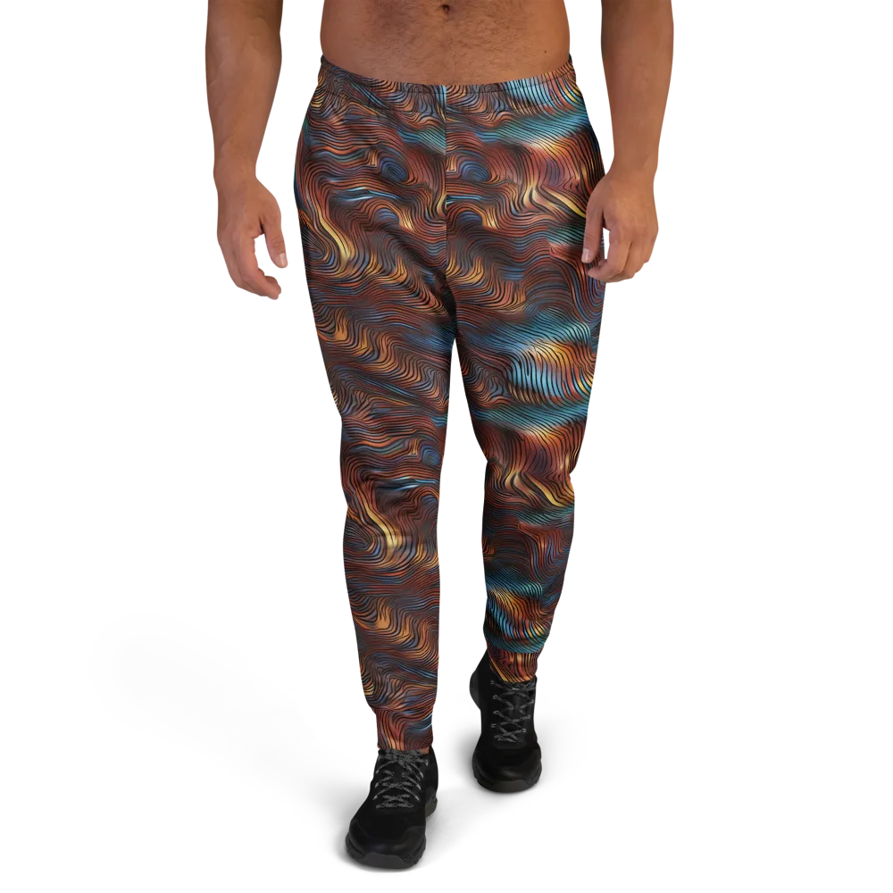 Molten Topography on Men's Joggers — Front