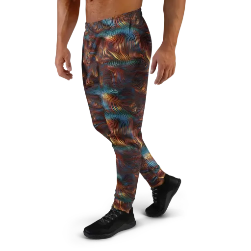Molten Topography on a Men's Joggers