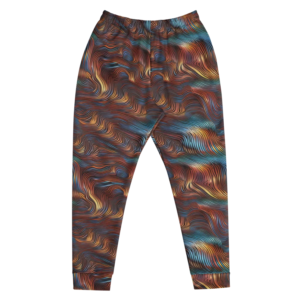 Molten Topography on Men's Joggers — Front