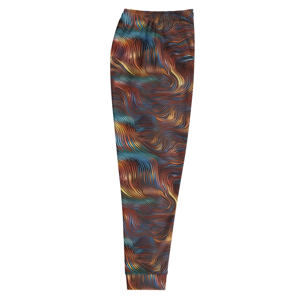 Molten Topography on Men's Joggers — Right