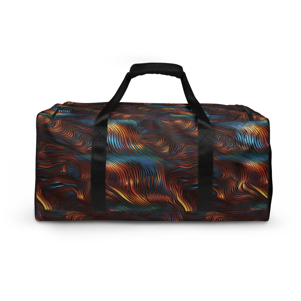 Molten Topography on Duffle Bag — Back