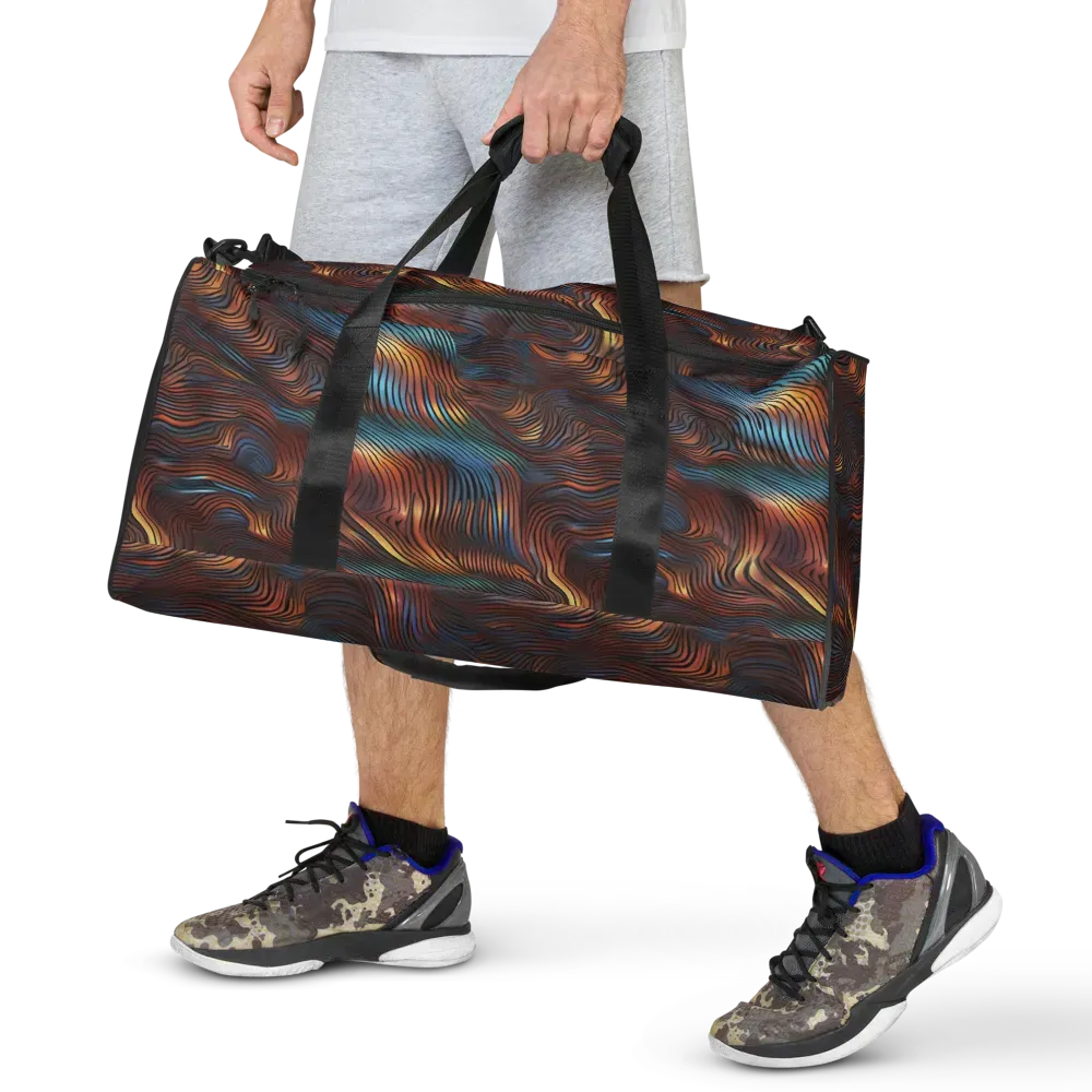 Molten Topography on Duffle Bag — Front