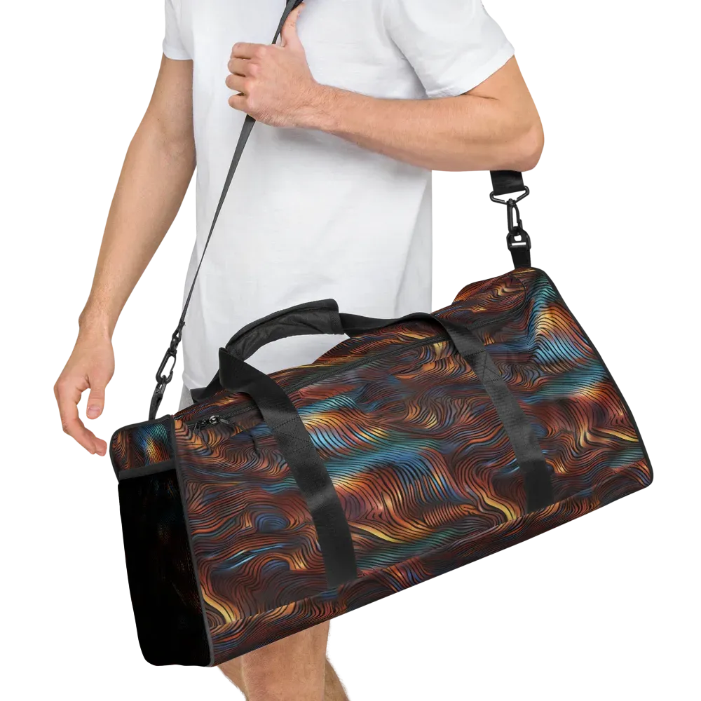 Molten Topography on Duffle Bag — Right Front