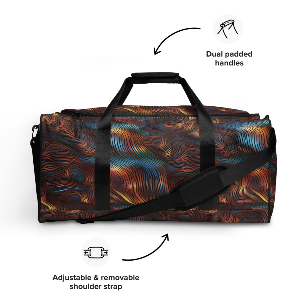 Molten Topography on Duffle Bag — Front