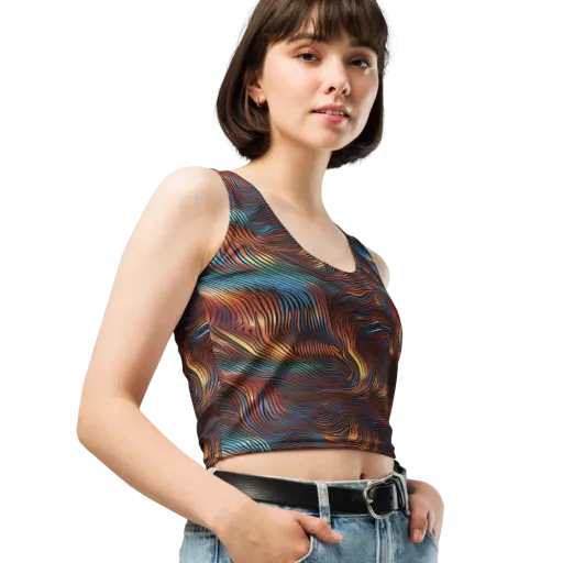 Molten Topography on a Crop Top