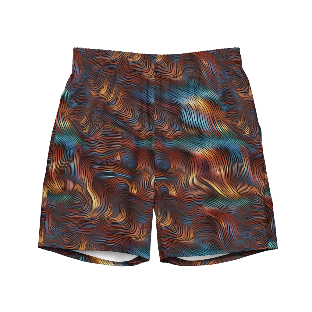 Molten Topography on Swim Trunks — Front