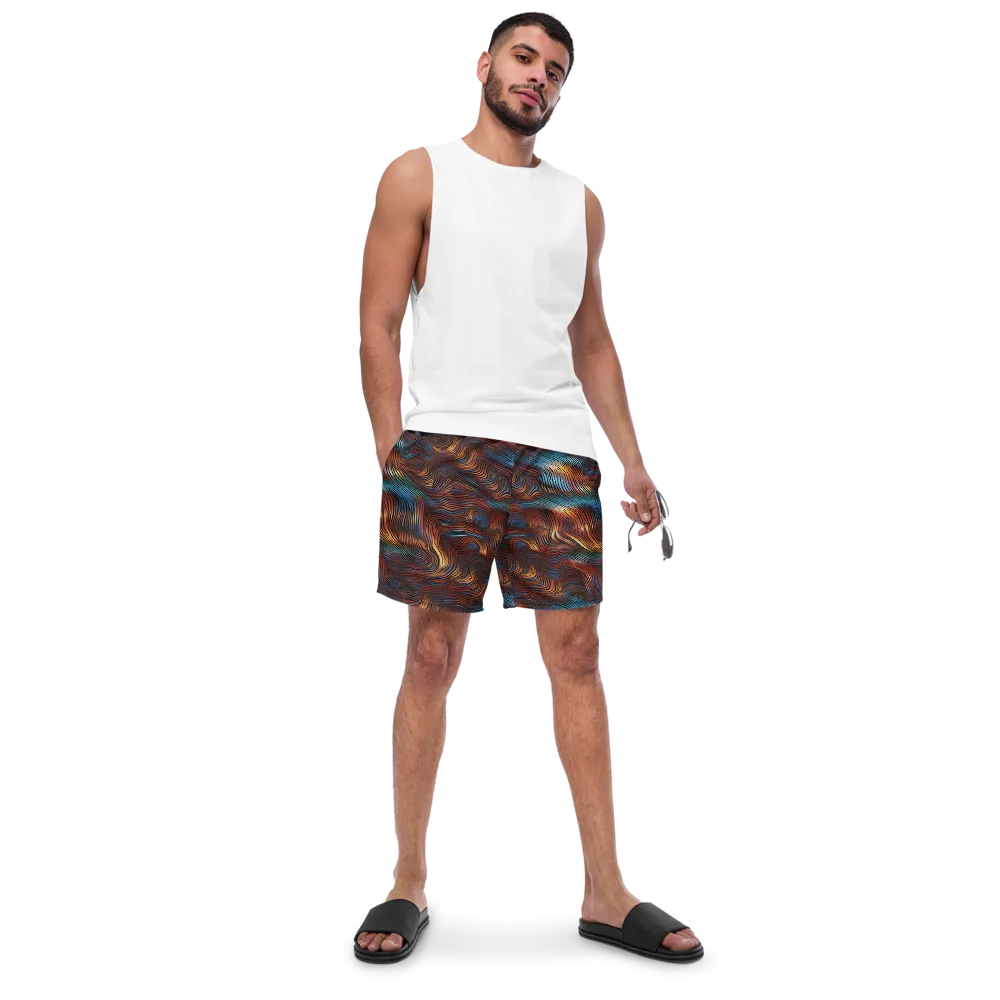 Molten Topography on Swim Trunks — Front