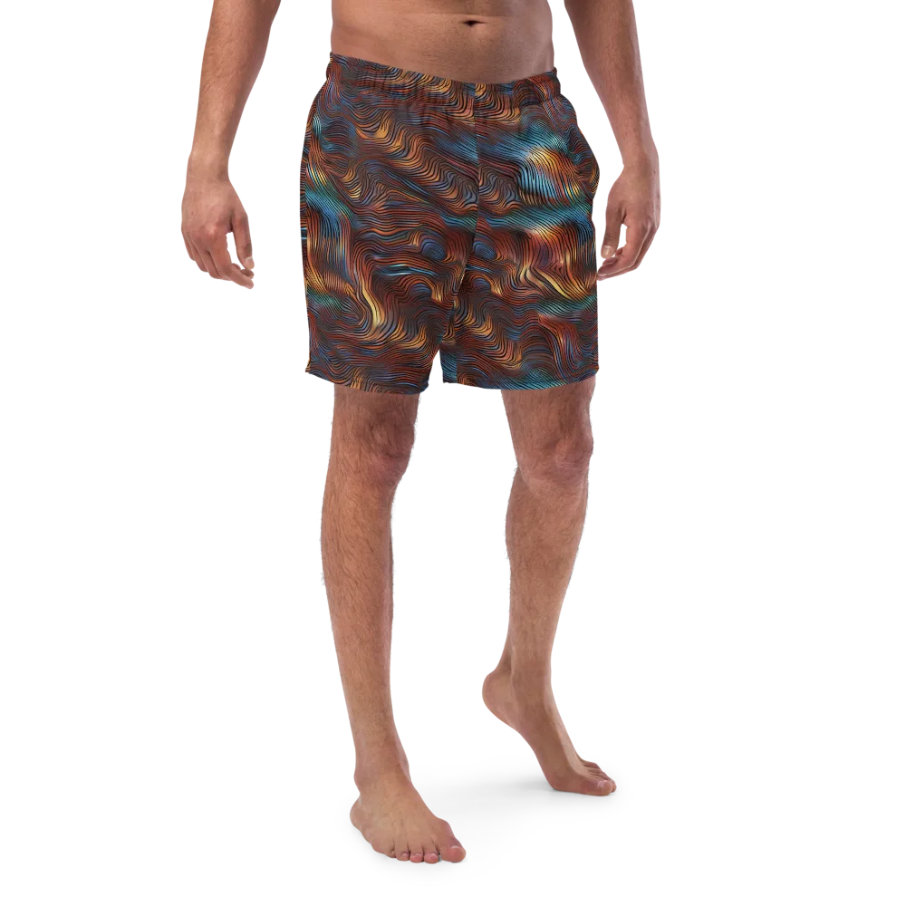 Molten Topography on Swim Trunks — Front