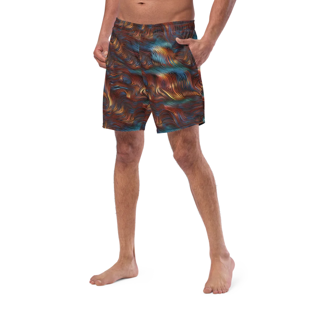 Molten Topography on Swim Trunks — Left Front