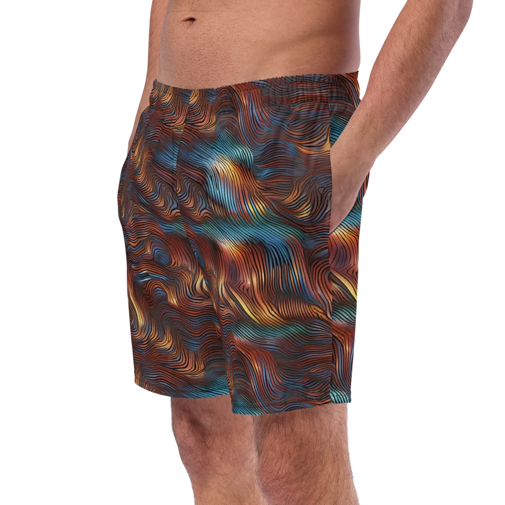 Molten Topography on Swim Trunks — Left Front