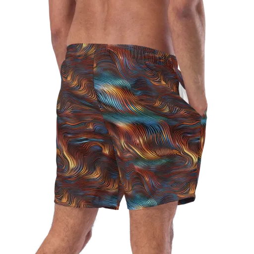 Molten Topography on a Swim Trunks