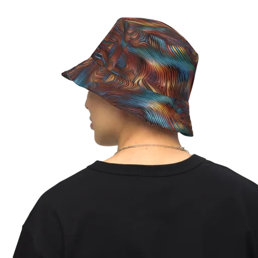 Molten Topography on a Reversible Bucket Hat