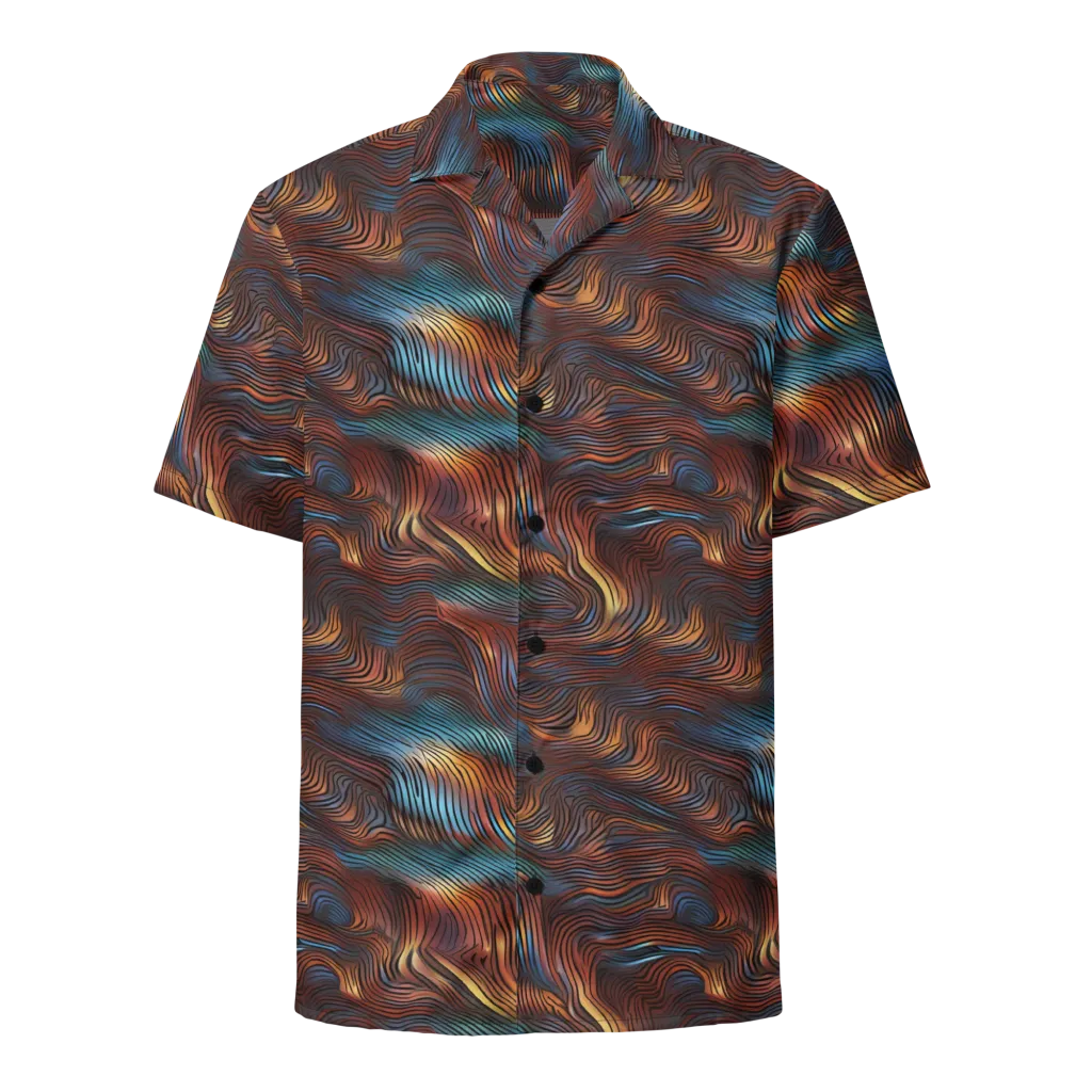 Molten Topography on Button Shirt — Front