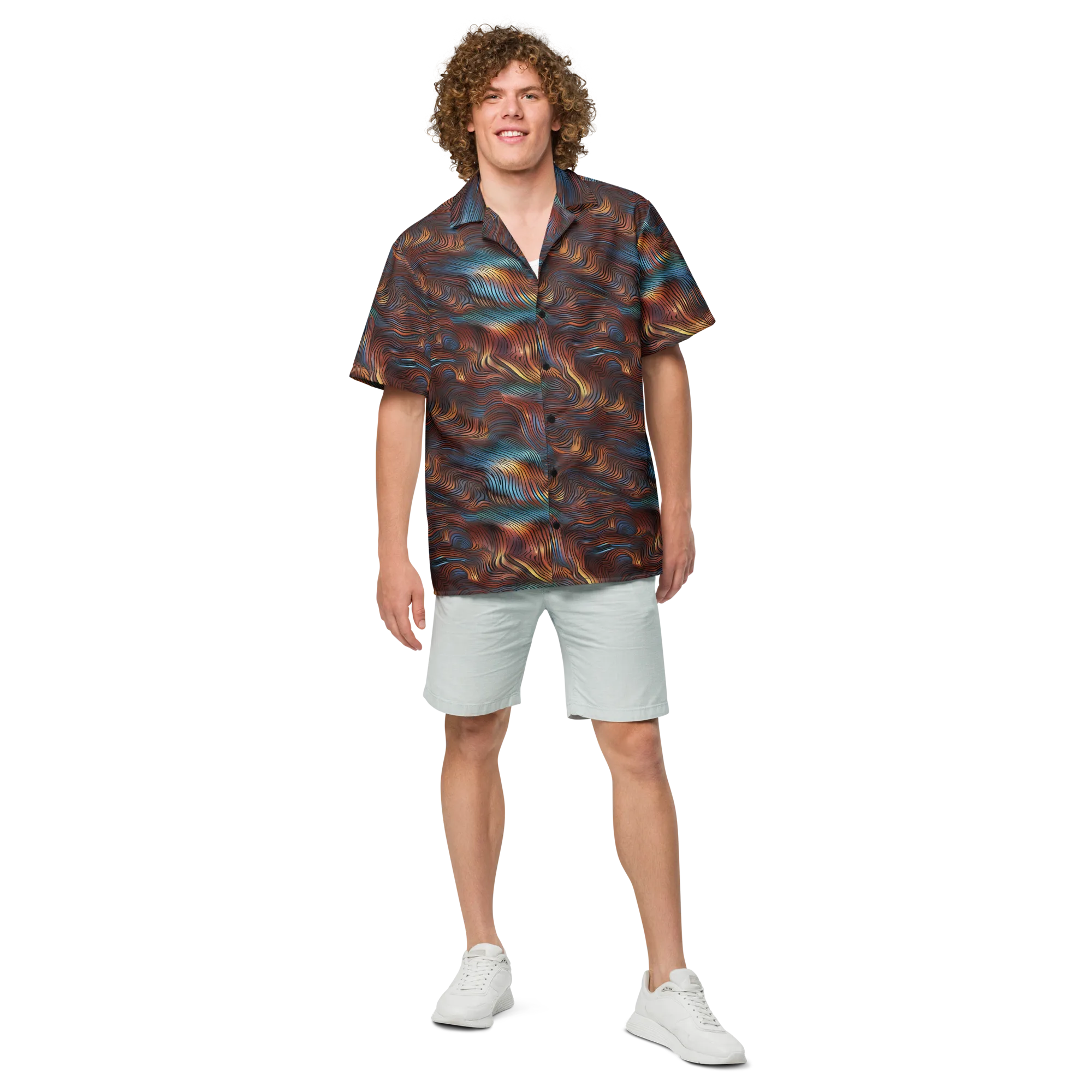 Molten Topography on Button Shirt — Front