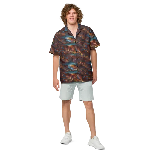 Molten Topography on a Button Shirt