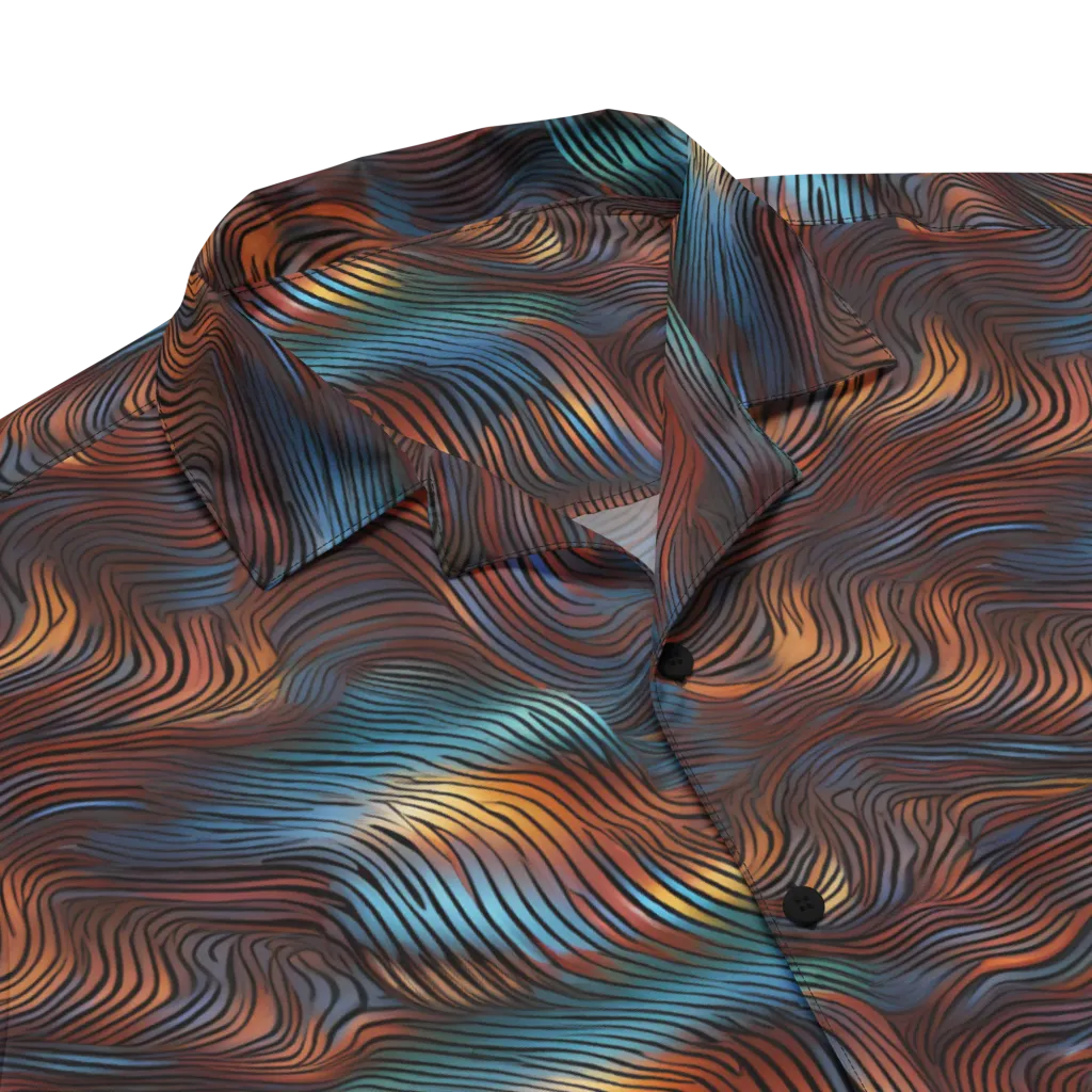 Molten Topography on Button Shirt — Product details