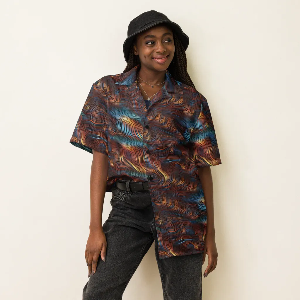 Molten Topography on Button Shirt — Front