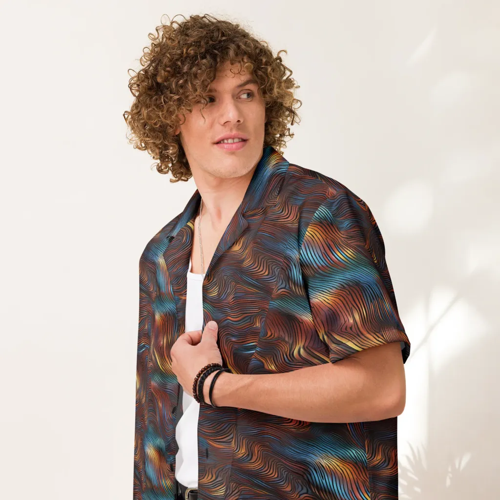 Molten Topography on Button Shirt — Front