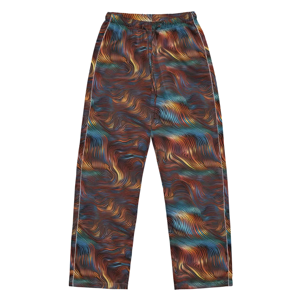 Molten Topography on Women's Pajama Pants — Front