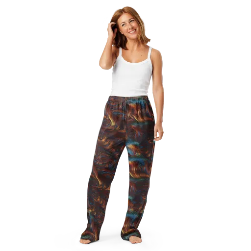 Molten Topography on a Women's Pajama Pants