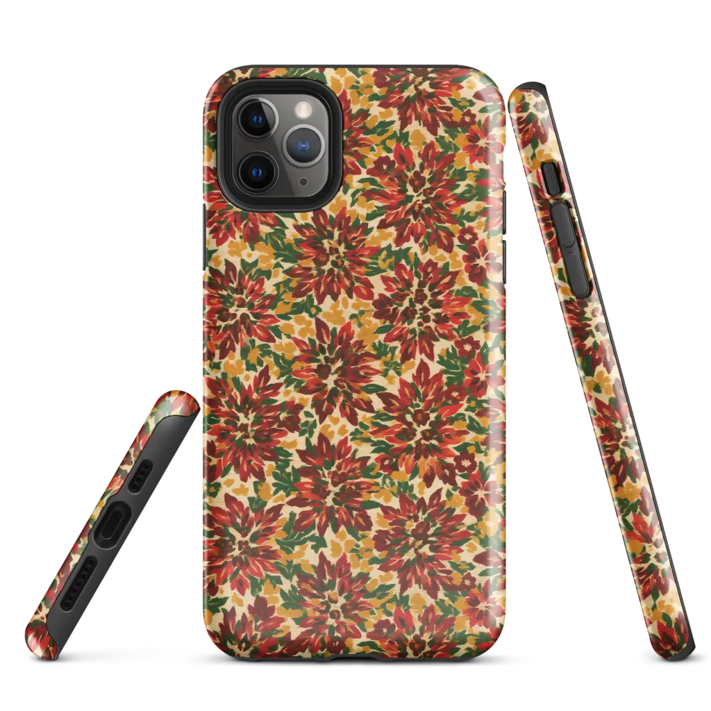 Autumn Dahlia on Tough Case for iPhone® — Front