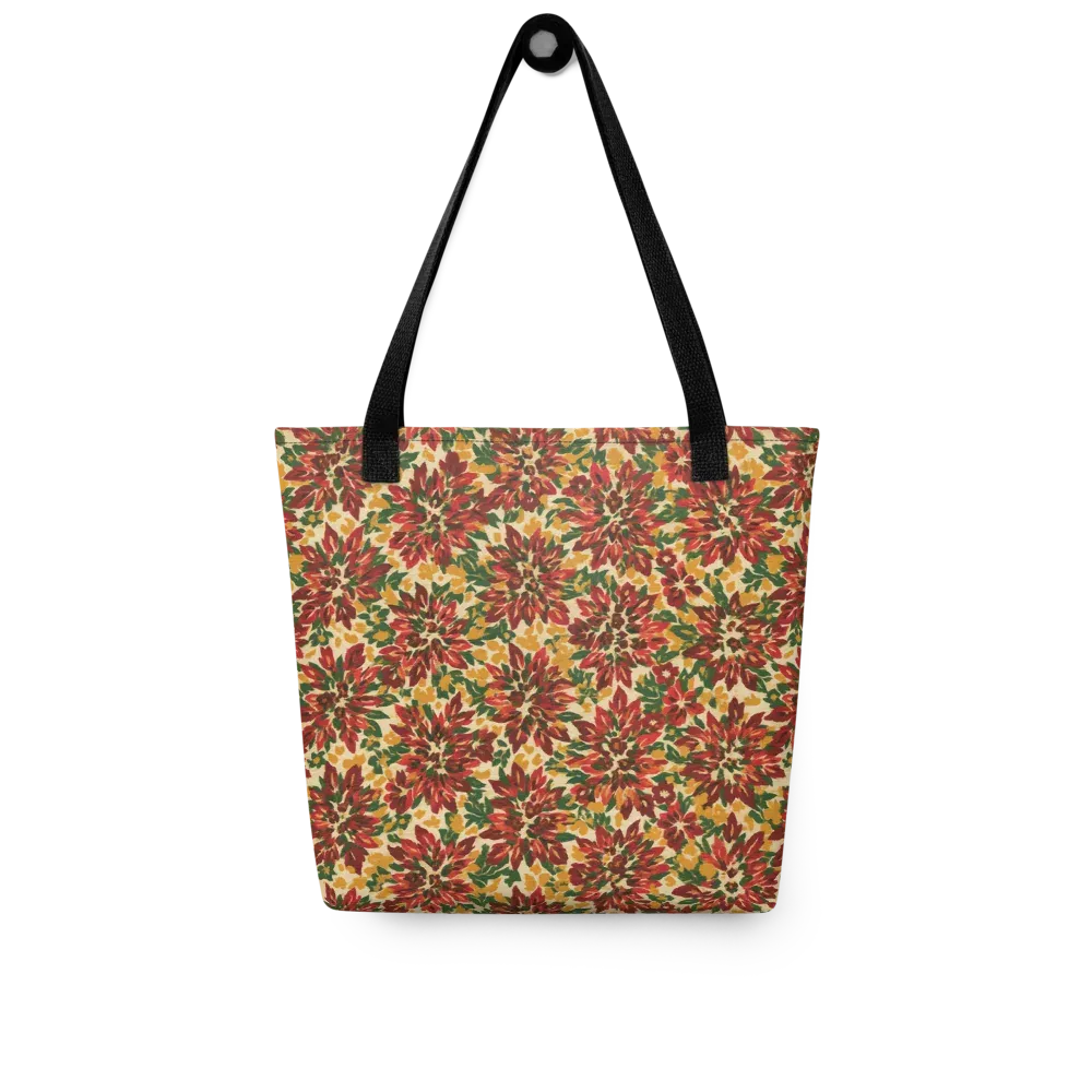 Autumn Dahlia on Tote Bag — Front