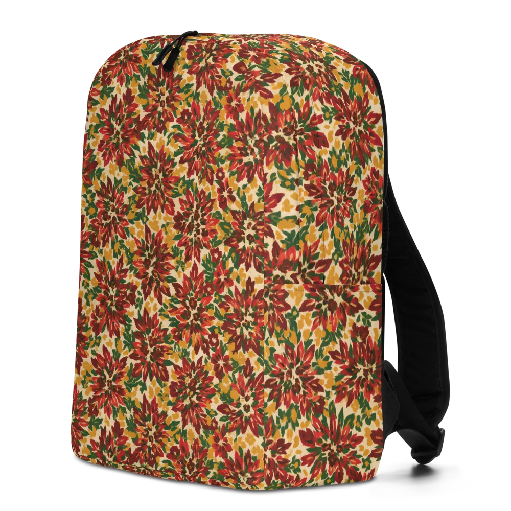 Autumn Dahlia on Minimalist Backpack — Left