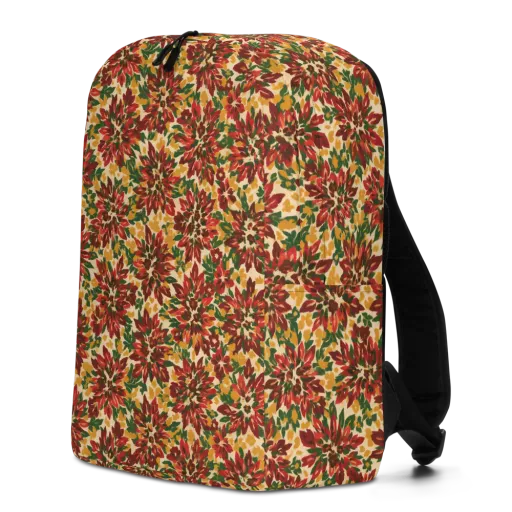 Autumn Dahlia on a Minimalist Backpack