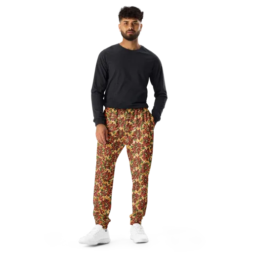 Autumn Dahlia on a Men's Joggers