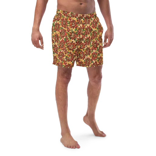 Autumn Dahlia on a Swim Trunks