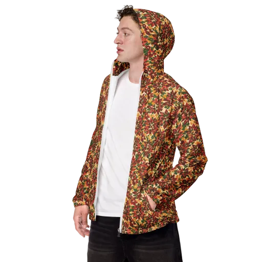 Autumn Dahlia on a Men's Windbreaker