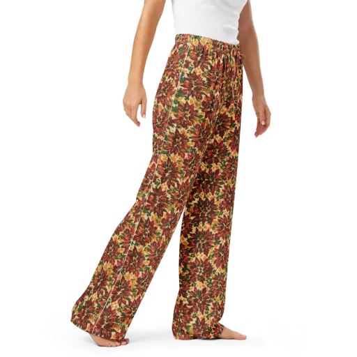 Autumn Dahlia on a Women's Pajama Pants