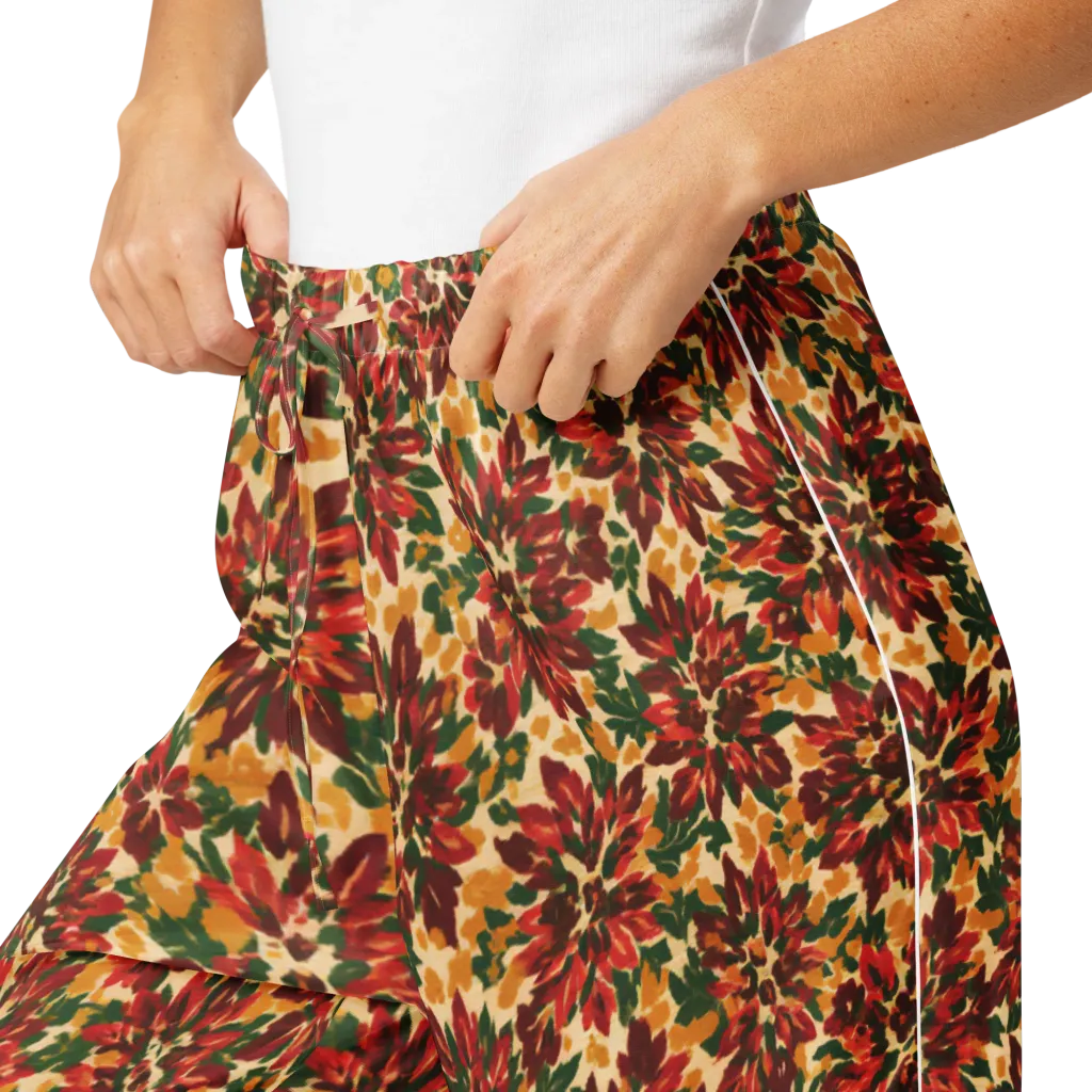 Autumn Dahlia on Women's Pajama Pants — Product details