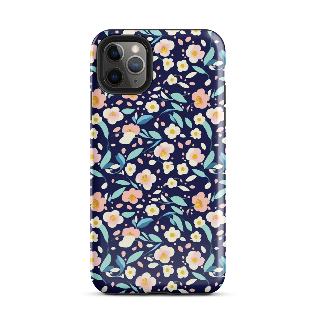 Midnight Camellia on Tough Case for iPhone® — Front