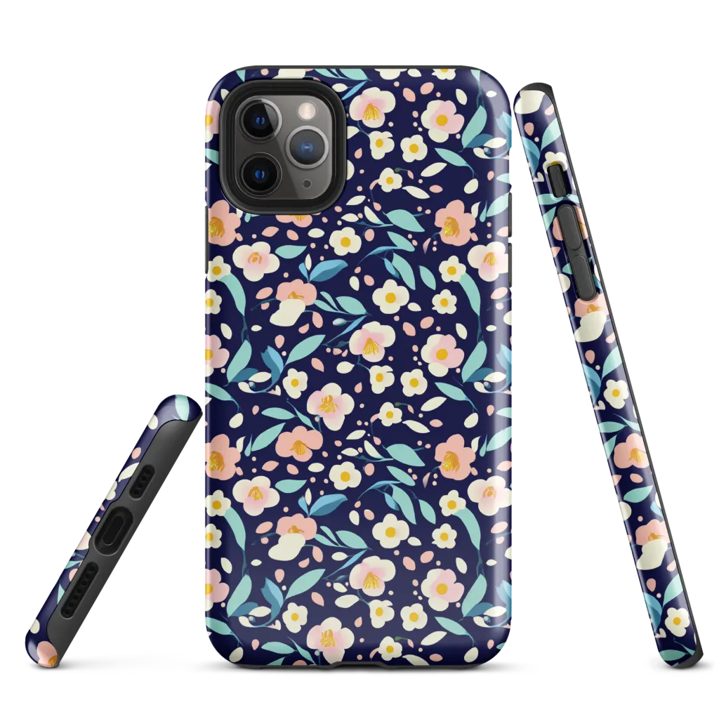 Midnight Camellia on Tough Case for iPhone® — Front