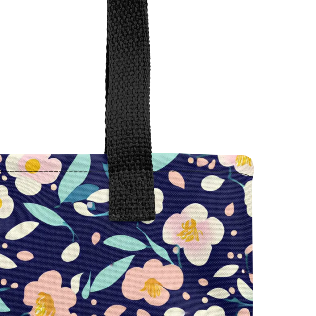 Midnight Camellia on Tote Bag — Product details