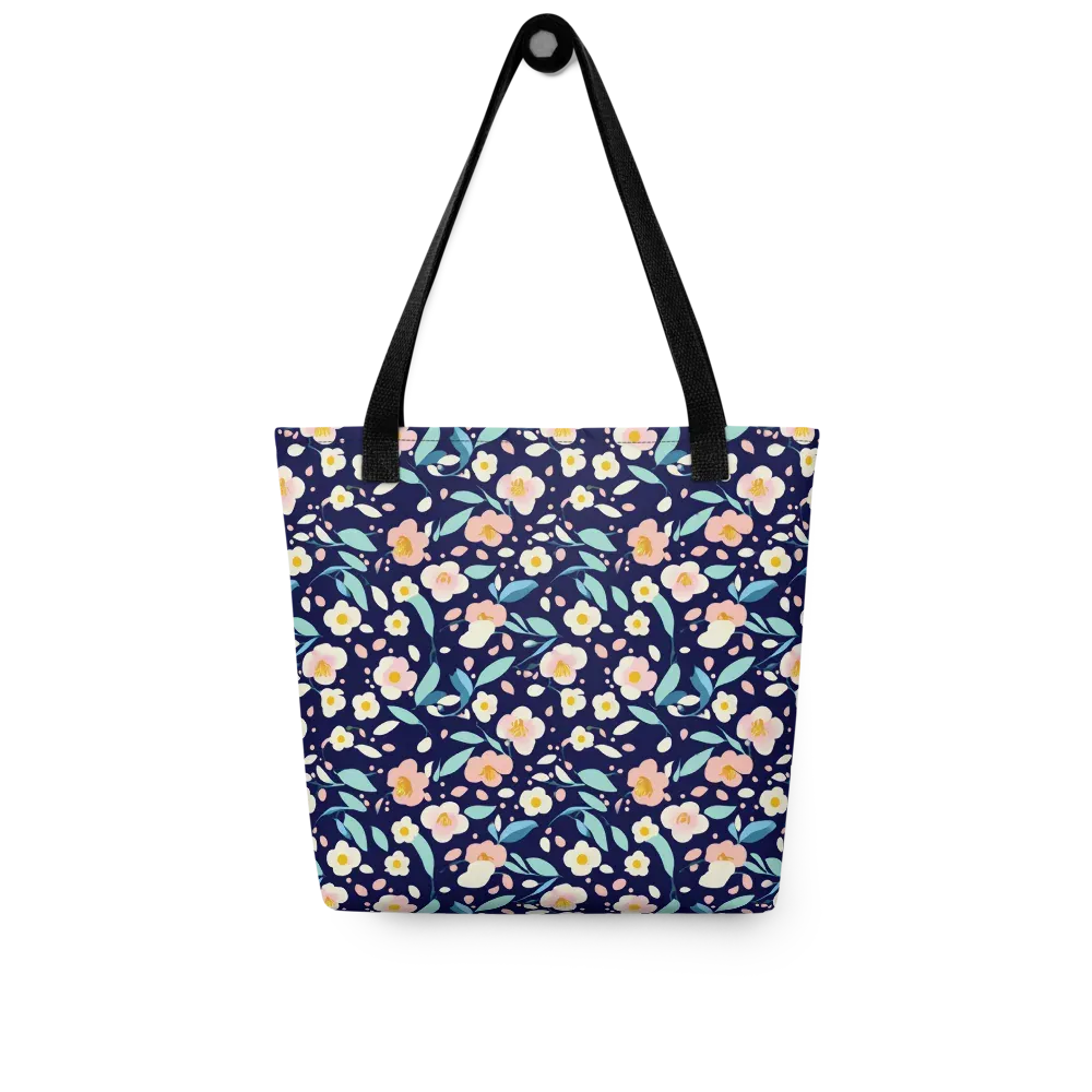 Midnight Camellia on Tote Bag — Front