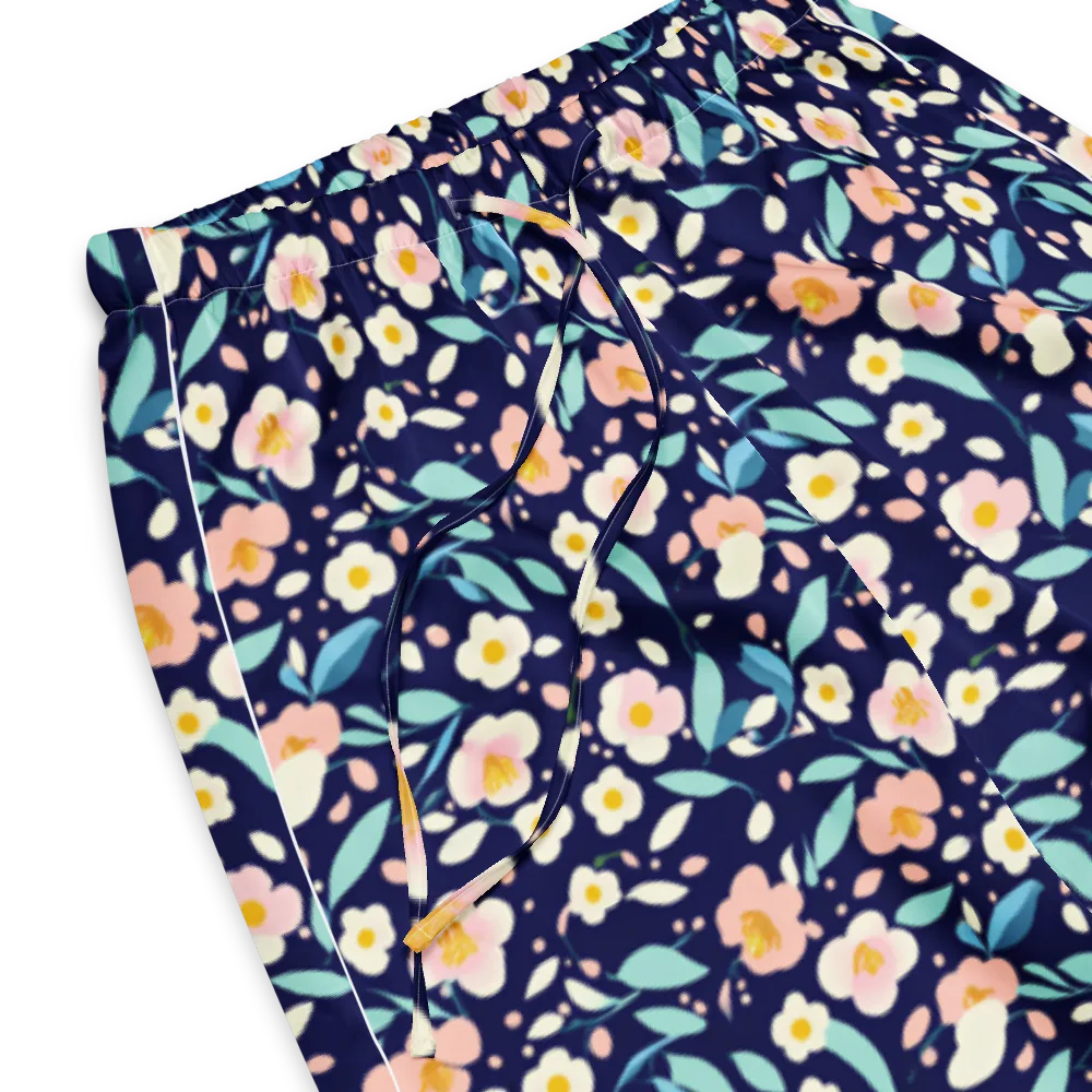 Midnight Camellia on Women's Pajama Pants — Product details