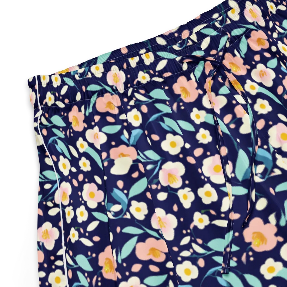 Midnight Camellia on Women's Pajama Shorts — Product details