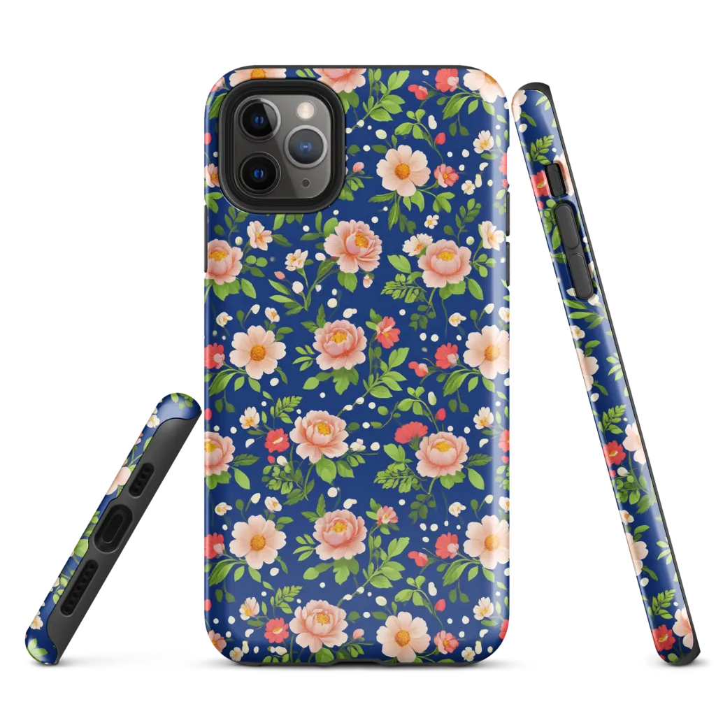 Midnight Peony on Tough Case for iPhone® — Front