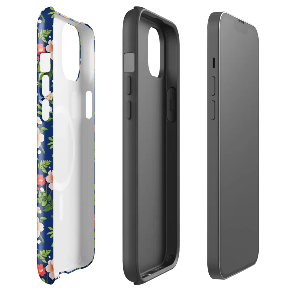 Midnight Peony on MagSafe Tough Case for iPhone® — Front