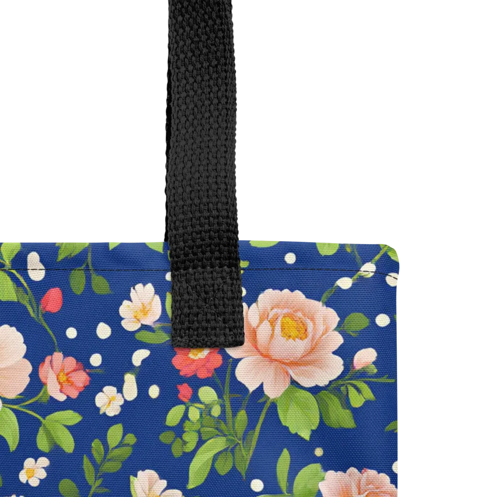 Midnight Peony on Tote Bag — Product details