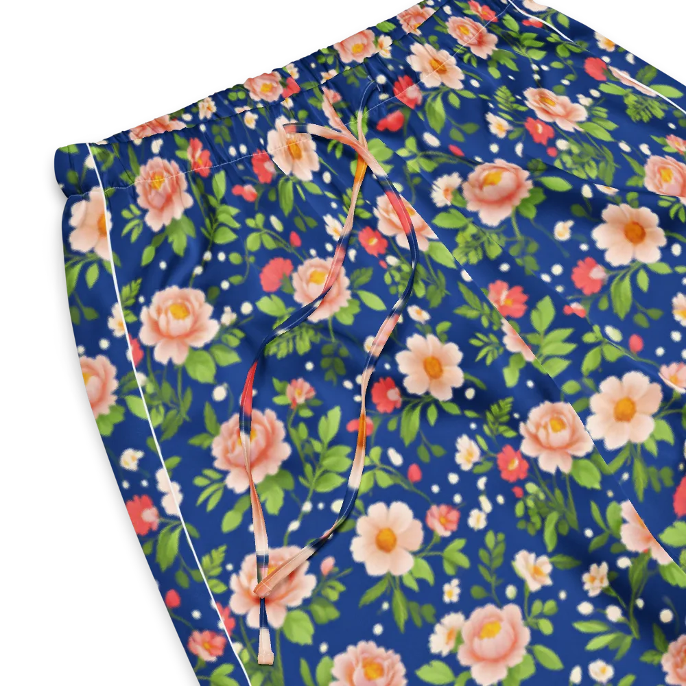 Midnight Peony on Women's Pajama Pants — Product details