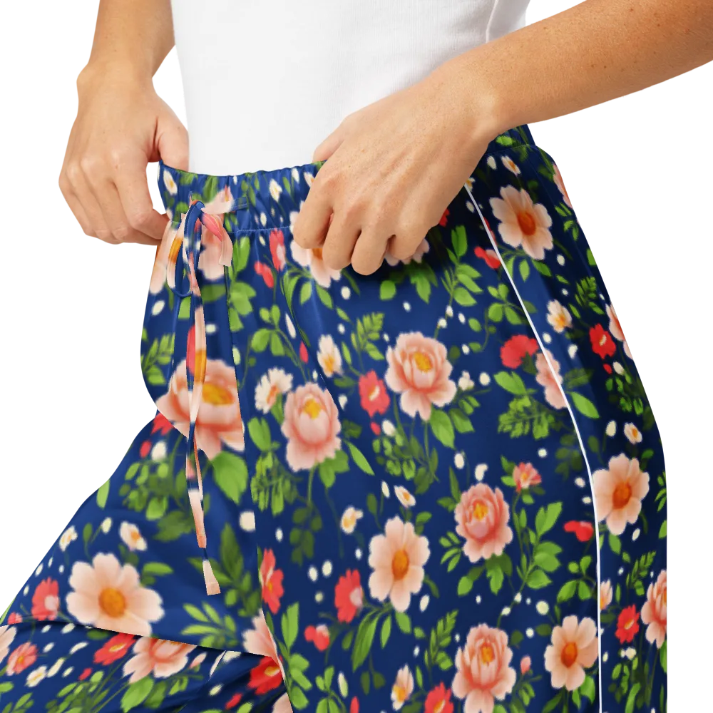 Midnight Peony on Women's Pajama Pants — Product details