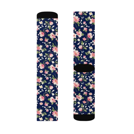Midnight Blossom on a Socks