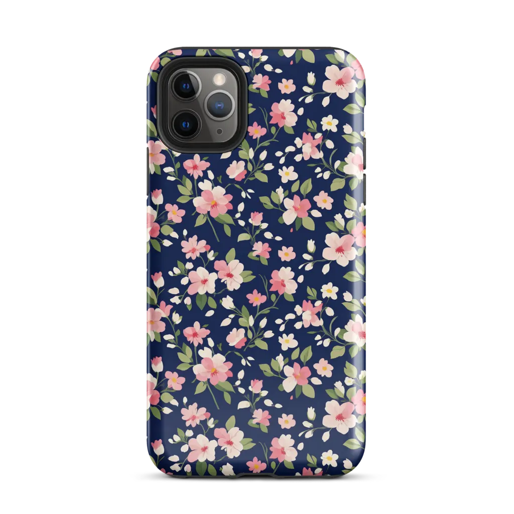 Midnight Blossom on Tough Case for iPhone® — Front