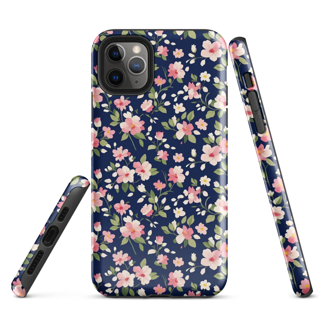 Midnight Blossom on Tough Case for iPhone® — Front