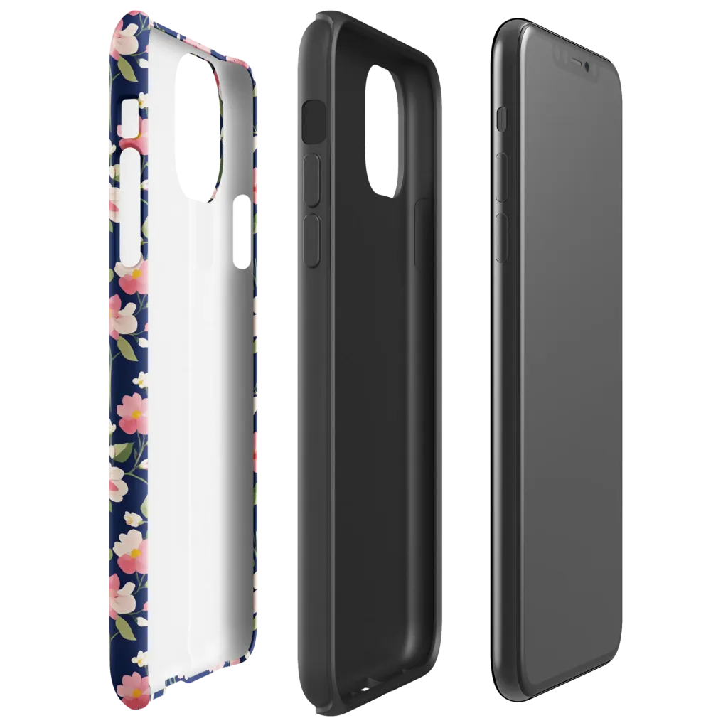 Midnight Blossom on Tough Case for iPhone® — Right
