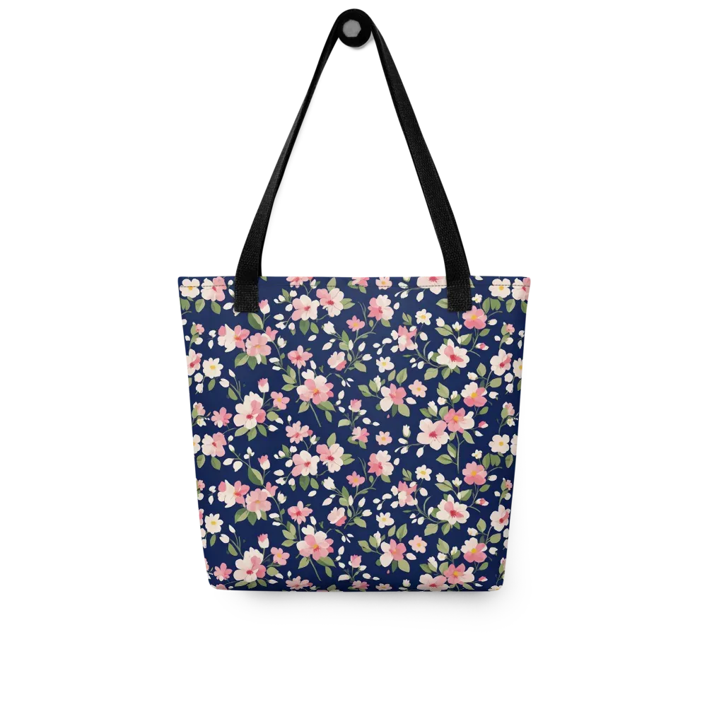 Midnight Blossom on Tote Bag — Front