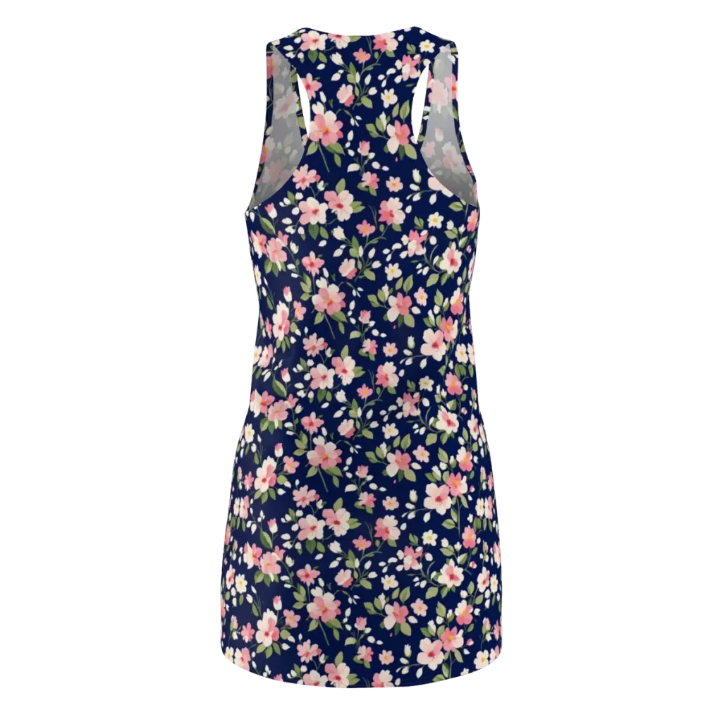 Midnight Blossom on Racerback Dress — Back